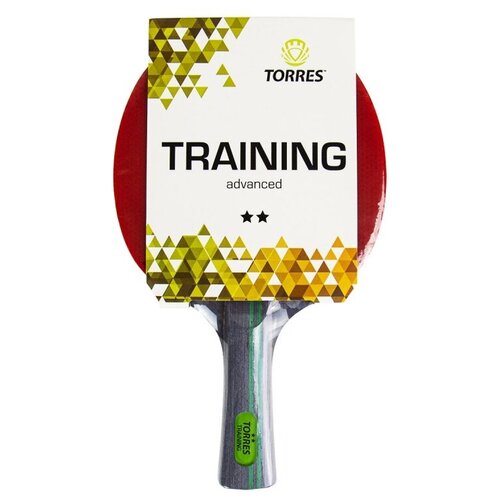 фото Ракетка для настольного тенниса torres training 2*, арт.tt21006, для любителей, накладка 1,5 мм, конич. ручка