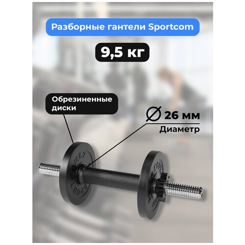 Гантель разборная Sportcom D26 9,5кг