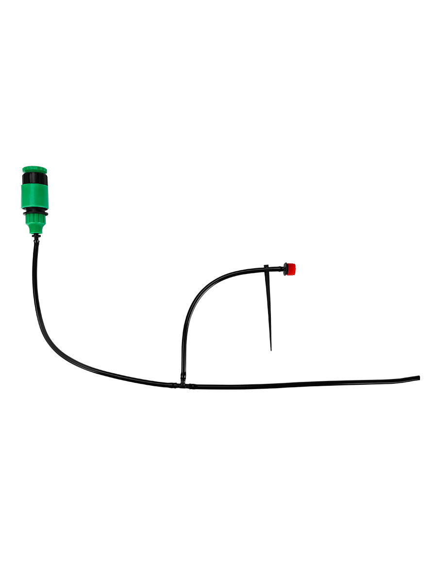 Комплект капельного полива Deko DKI40 1/2" (в комп.:6 предметов) черный зеленый (065-0945) - фото №5