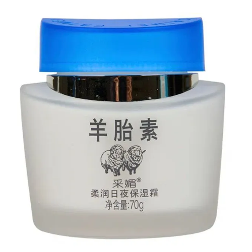 Caimei Sheep Placenta Крем для лица с плацентой овцы, увлажняющий, 70г (банка)