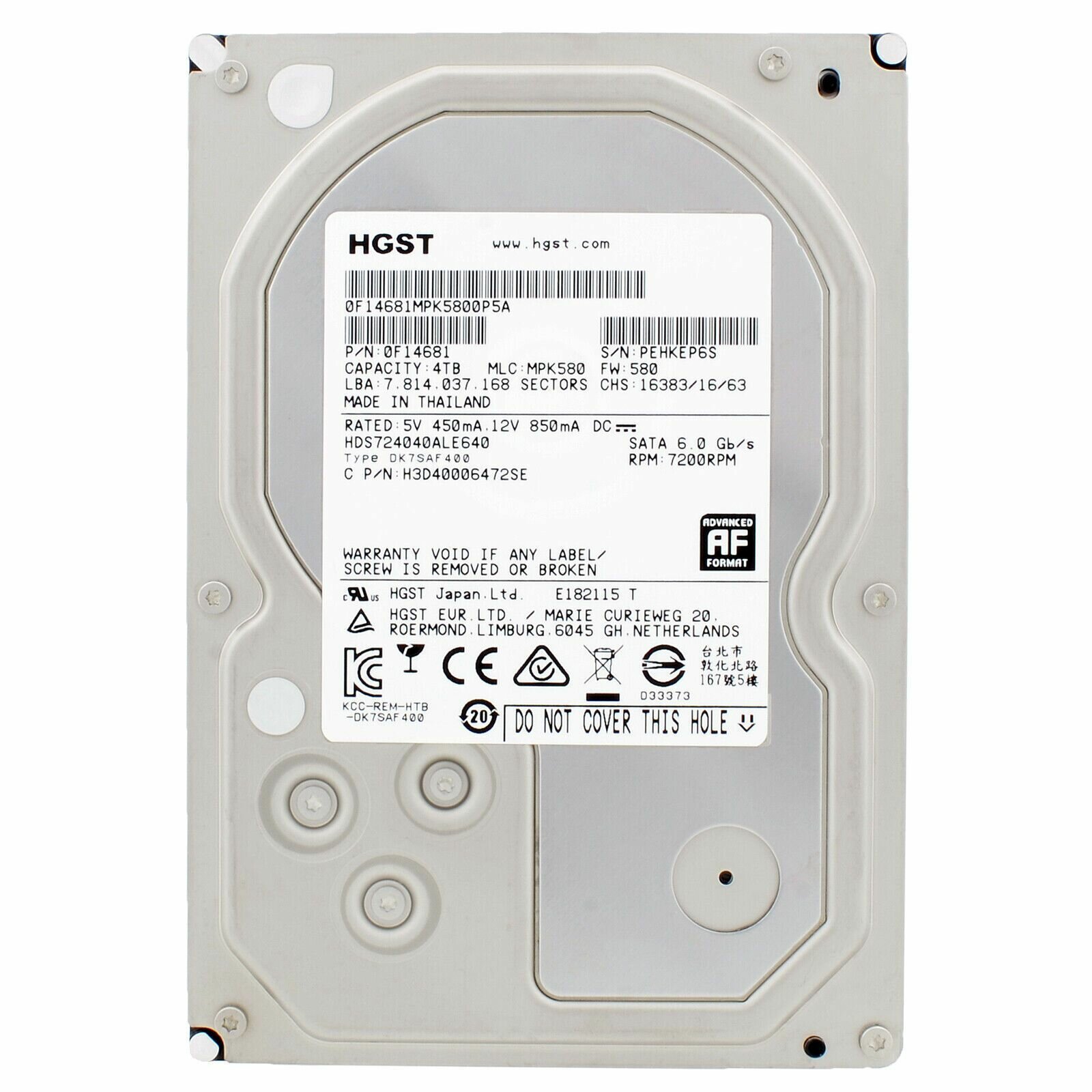 Жесткий диск HGST HDS724040ALE640 4 Тб