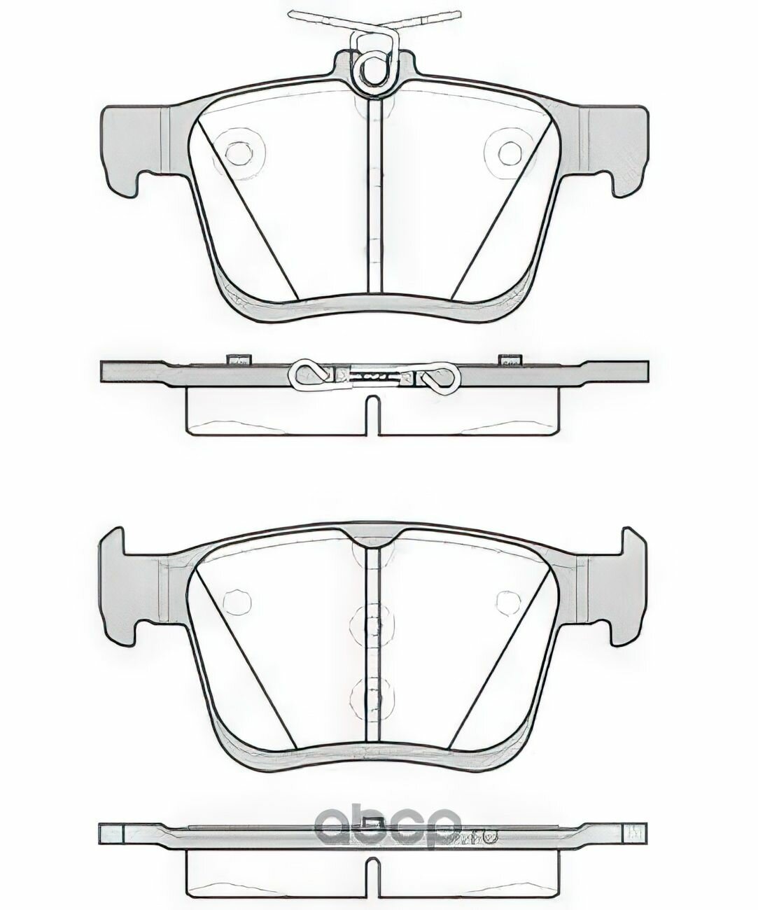 Тормозные колодки дисковые задние A3, Volkswagen Golf VII