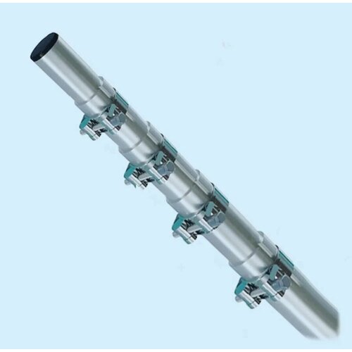 Мачта телескопическая алюминиевая 4.5 метров 3 секции по 1.5 м