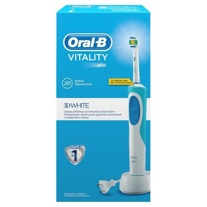 Электрическая зубная щетка Oral-B, Vitality 3D White Luxe