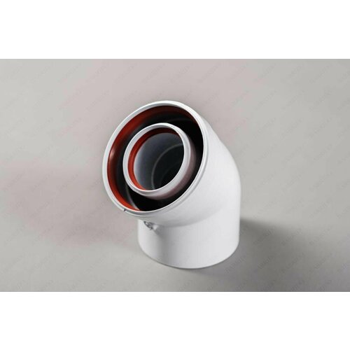 Колено коаксиальное 45гр. 60/100 CC-02-45 (папа/мама)