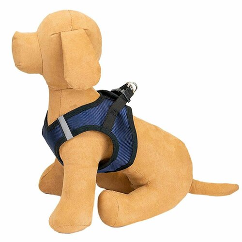 Шлейка для животных ZooM - Кай текстиль трехслойная M обхват груди 29-34 см синяя 1 шт 1519₽