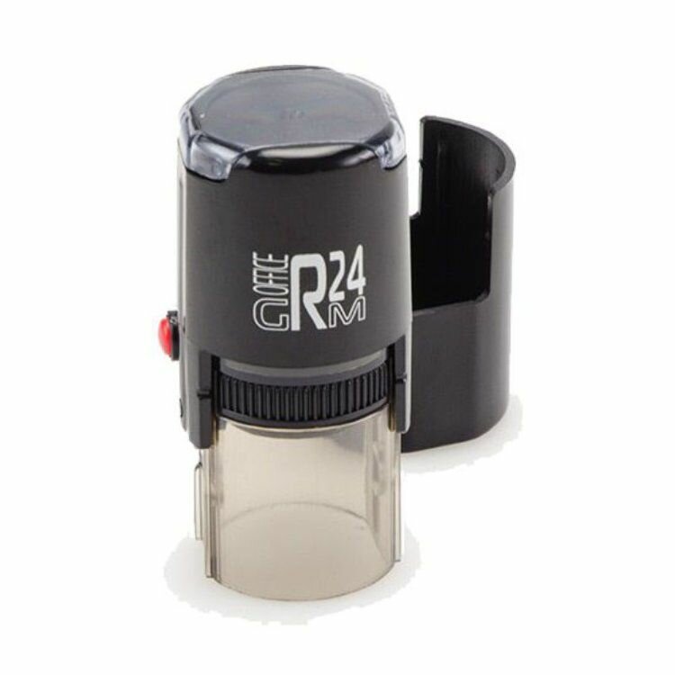 GRM R24 Office Автоматическая оснастка для печати С защитной крышечкой (диаметр 24 мм.), Чёрный