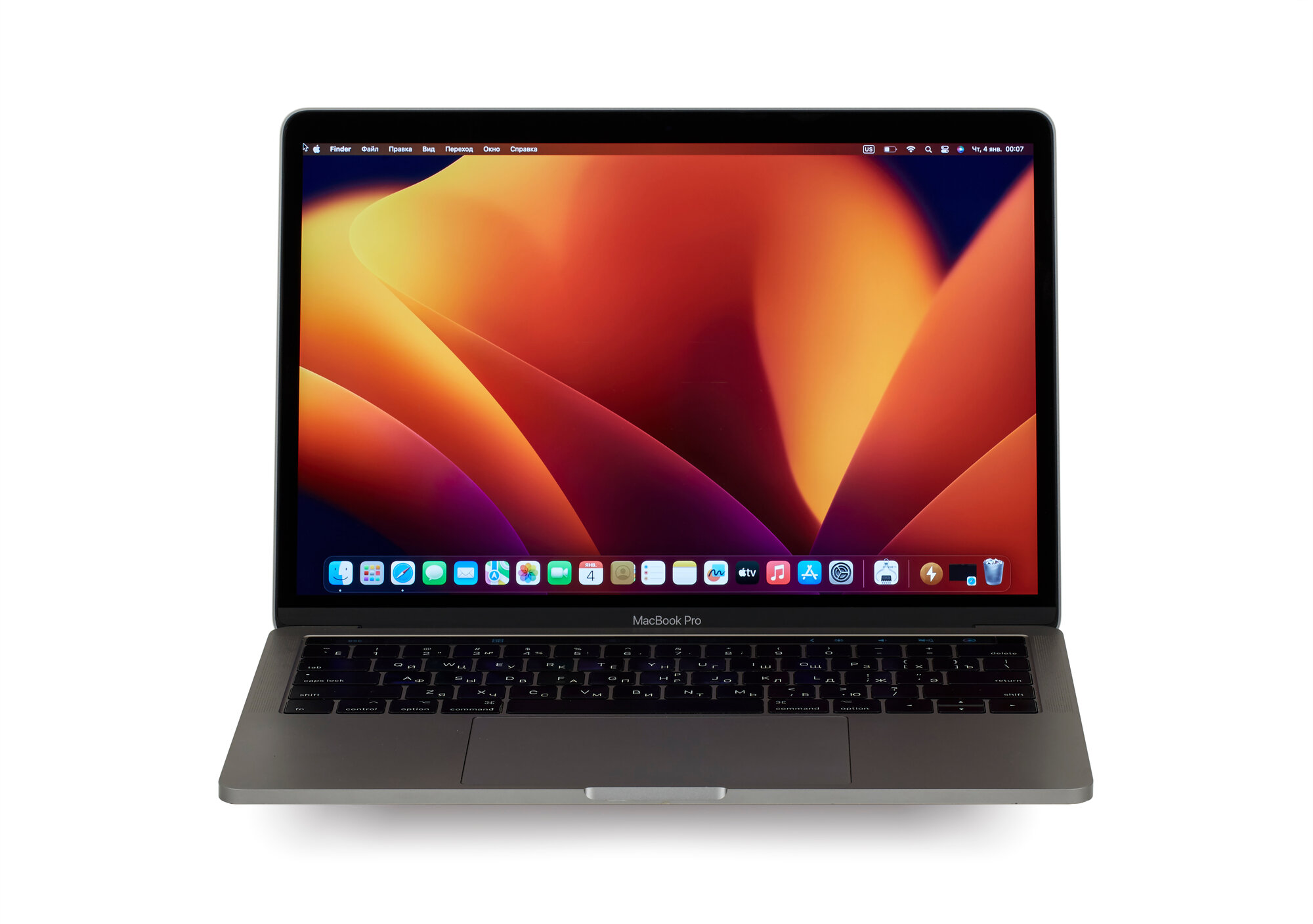 Ноутбук Apple Macbook Pro 13 2017 г Touch Bar (Производство 2017 г) Core i7 3.5Ггц 2 ядра / Оперативная память 16Гб / SSD 500Gb / Gray