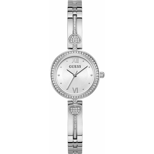 Наручные часы GUESS, серебряный наручные часы guess серебряный