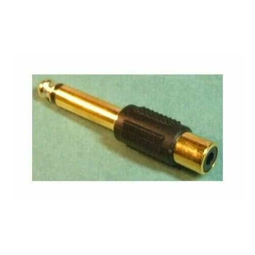 Аудио переходник /адаптер LUXMANN jack 6.3( M) - RCA ( F) GOLD