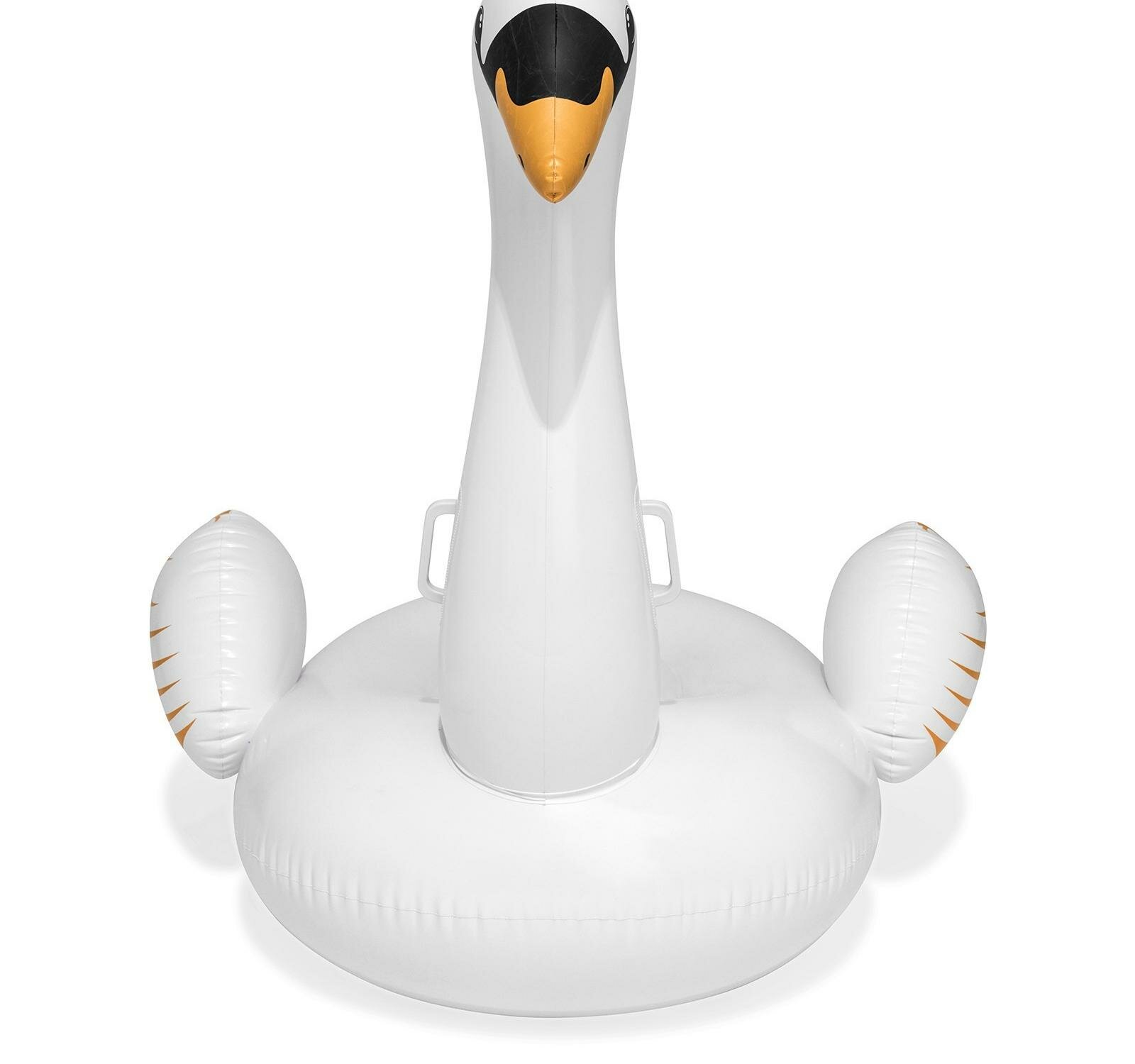 Надувная игрушка Bestway лебедь для катания верхом на воде. 122х122 см - фото №9