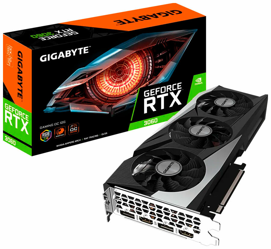 Видеокарта Gigabyte GeForce RTX 3060 GAMING 12GB (GV-N3060GAMING-12GD)