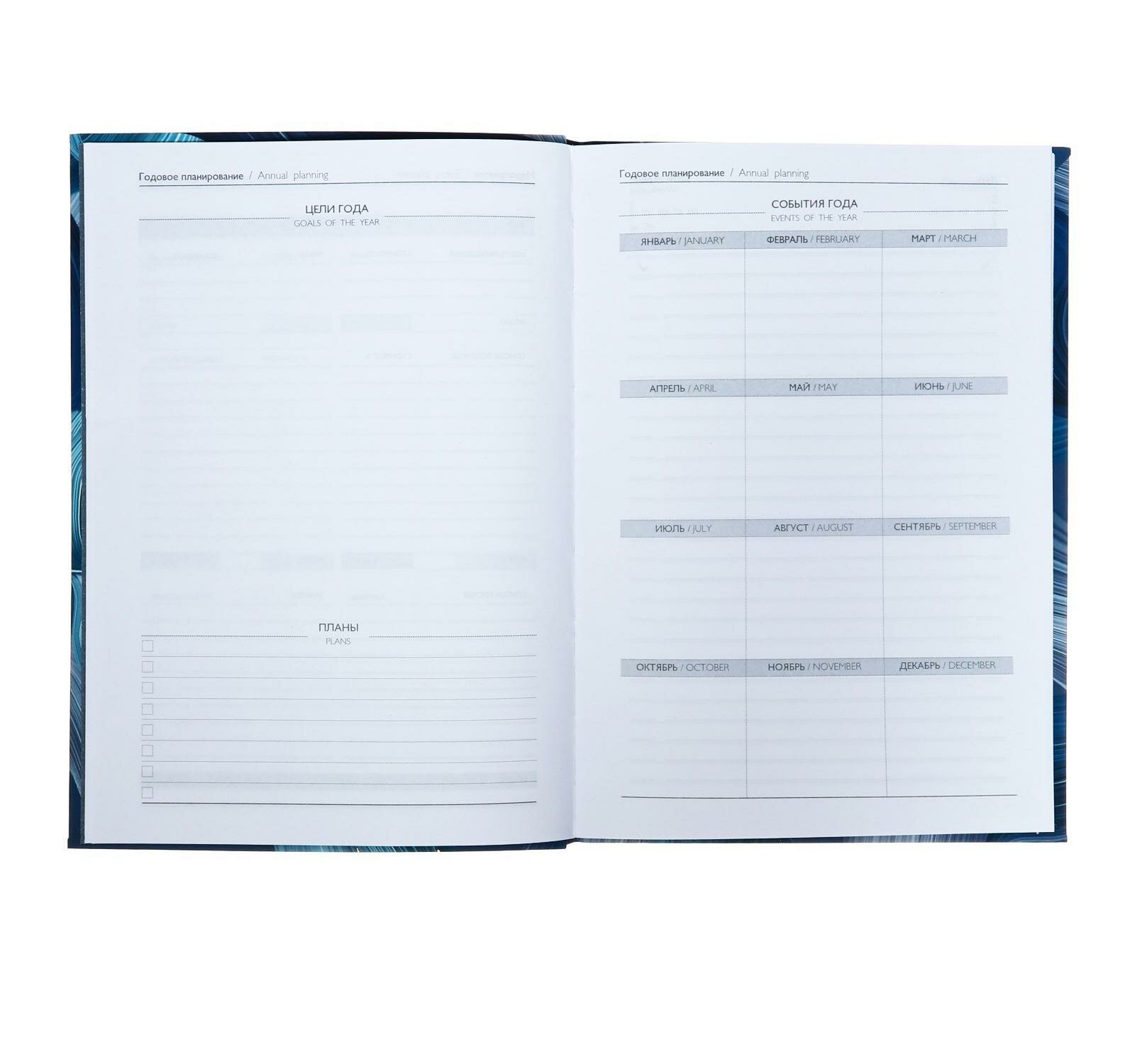 Ежедневник недатированный Diary. Синее полотнщ, А5, 80 листов Феникс+ - фото №10