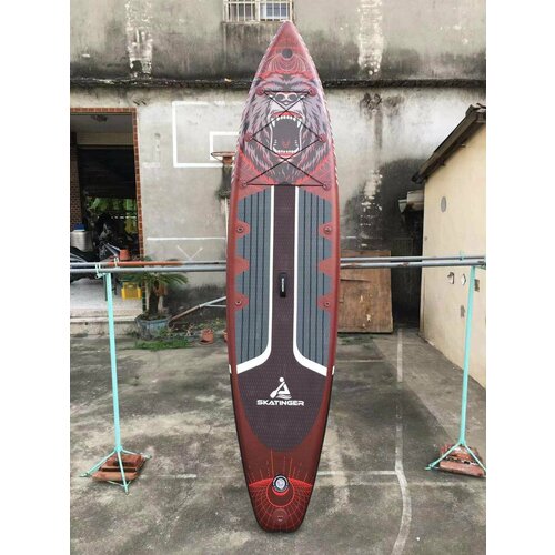 Надувная Сап-доска SKATINGER Bear (SUP board) двухслойная 350*81*15см