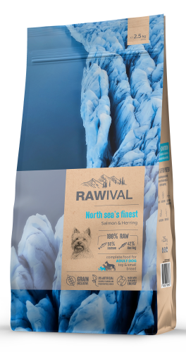 Корм сухой Rawival North Sea’s Finest лосось и сельдь для собак карликовых и мелких пород, 2,5 кг