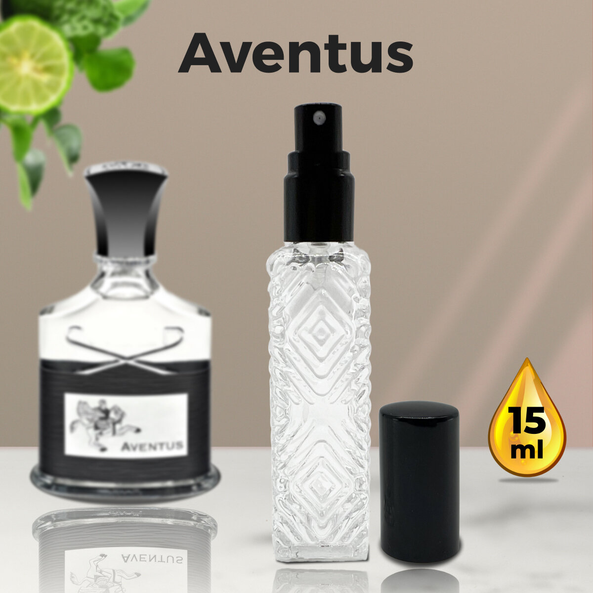 Gratus Parfum Aventuc духи мужские масляные 15 мл (спрей) + подарок