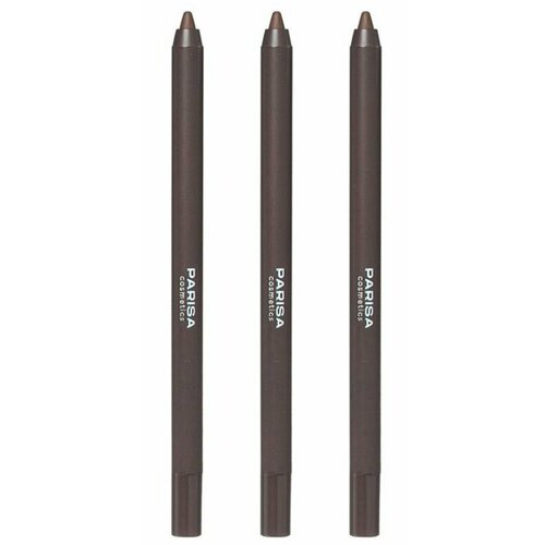 Parisa Cosmetics Карандаш для глаз гелевый Gel Eyepencil, тон №802 Коричневый, 1,2 г, 3 шт