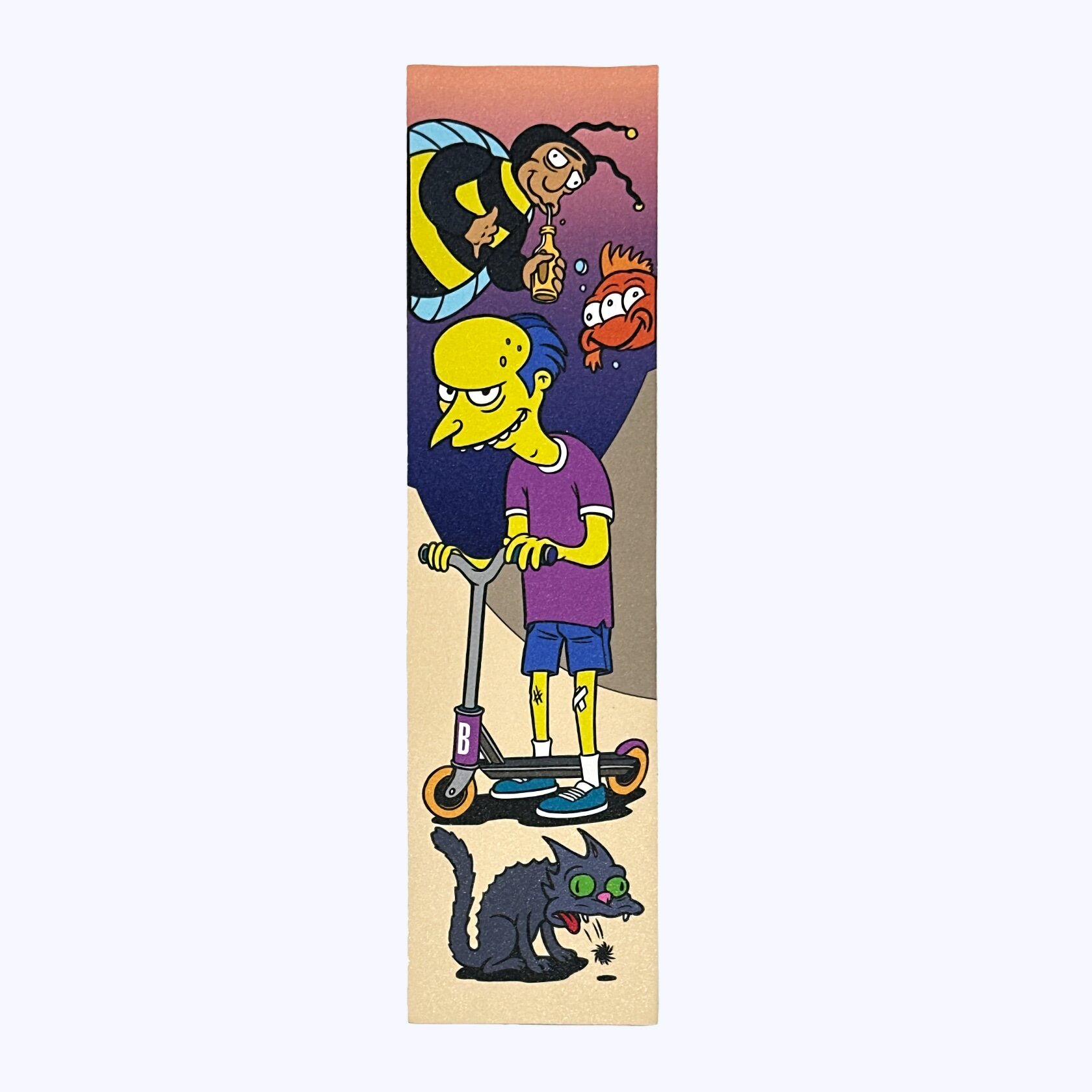 Шкурка для трюковых самокатов Totem Mr. Burns S24 - Желтая