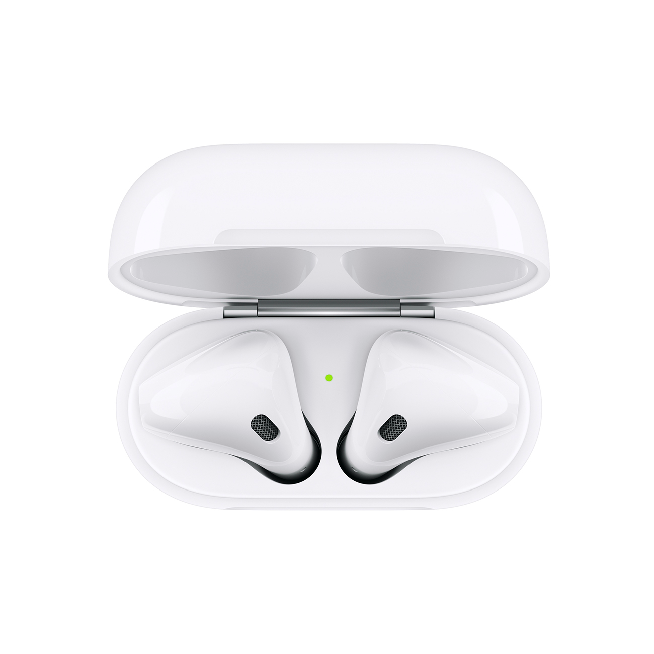 Наушники Apple AirPods 2 в зарядном футляре, белый — фото 1