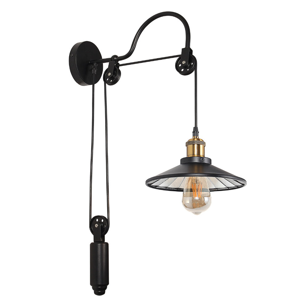 Бра De Fran B-1124 Е27 40Вт с зеркальной поверхностью на внутренней части плафона черный