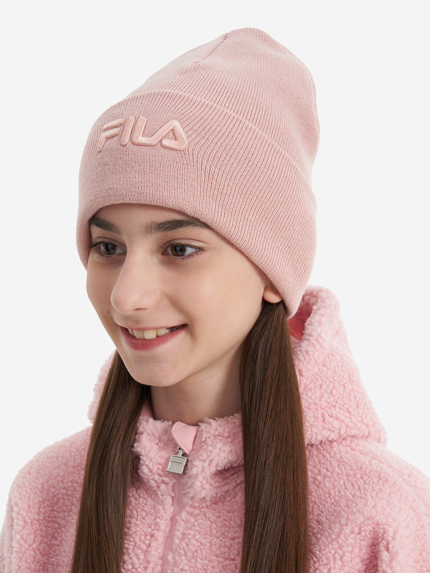 Шапка Fila для девочек, размер 54, розовый