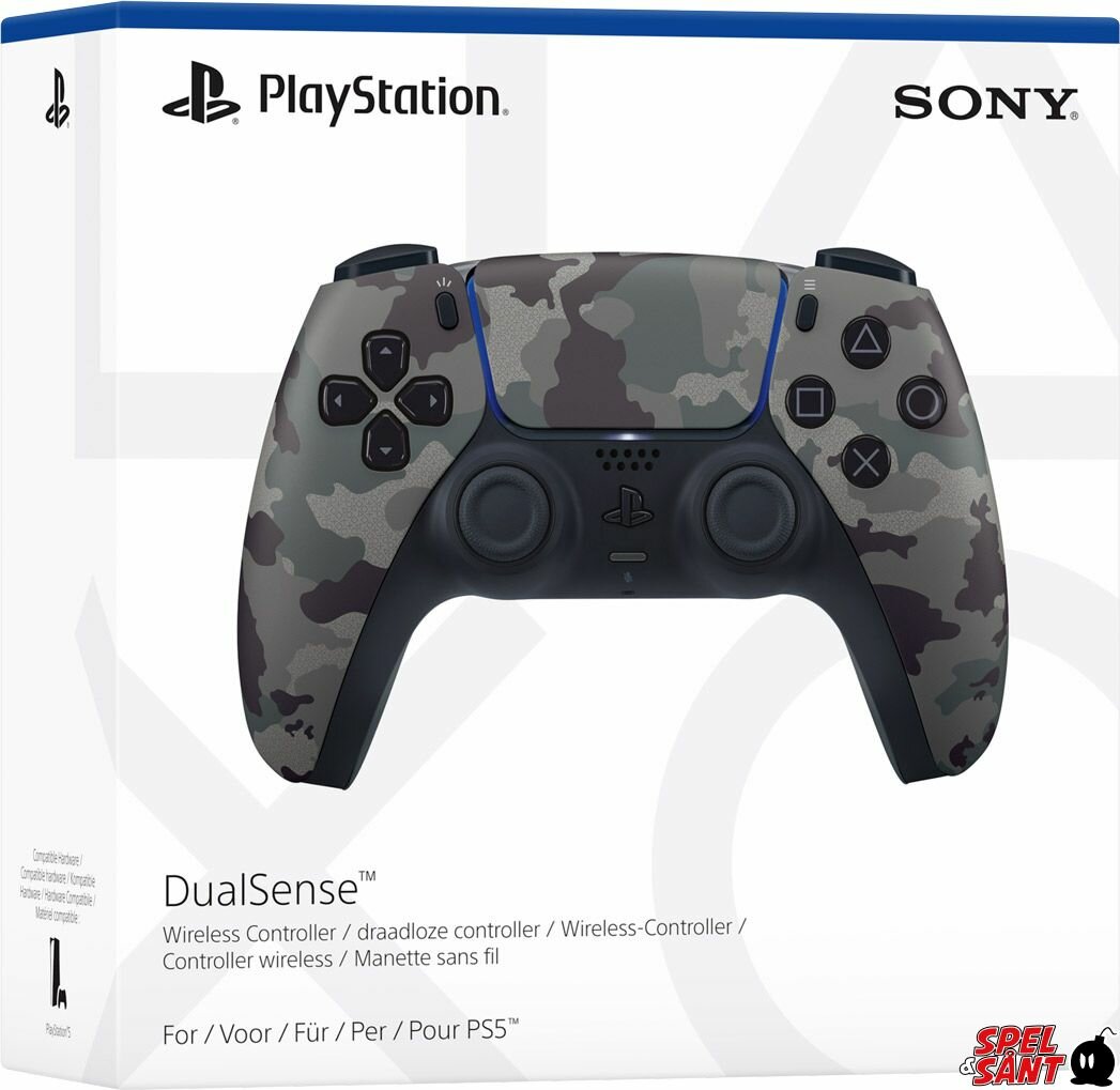 Беспроводной Геймпад Sony DualSense для Playstation 5 Gray Camo (CFI-ZCT1W)