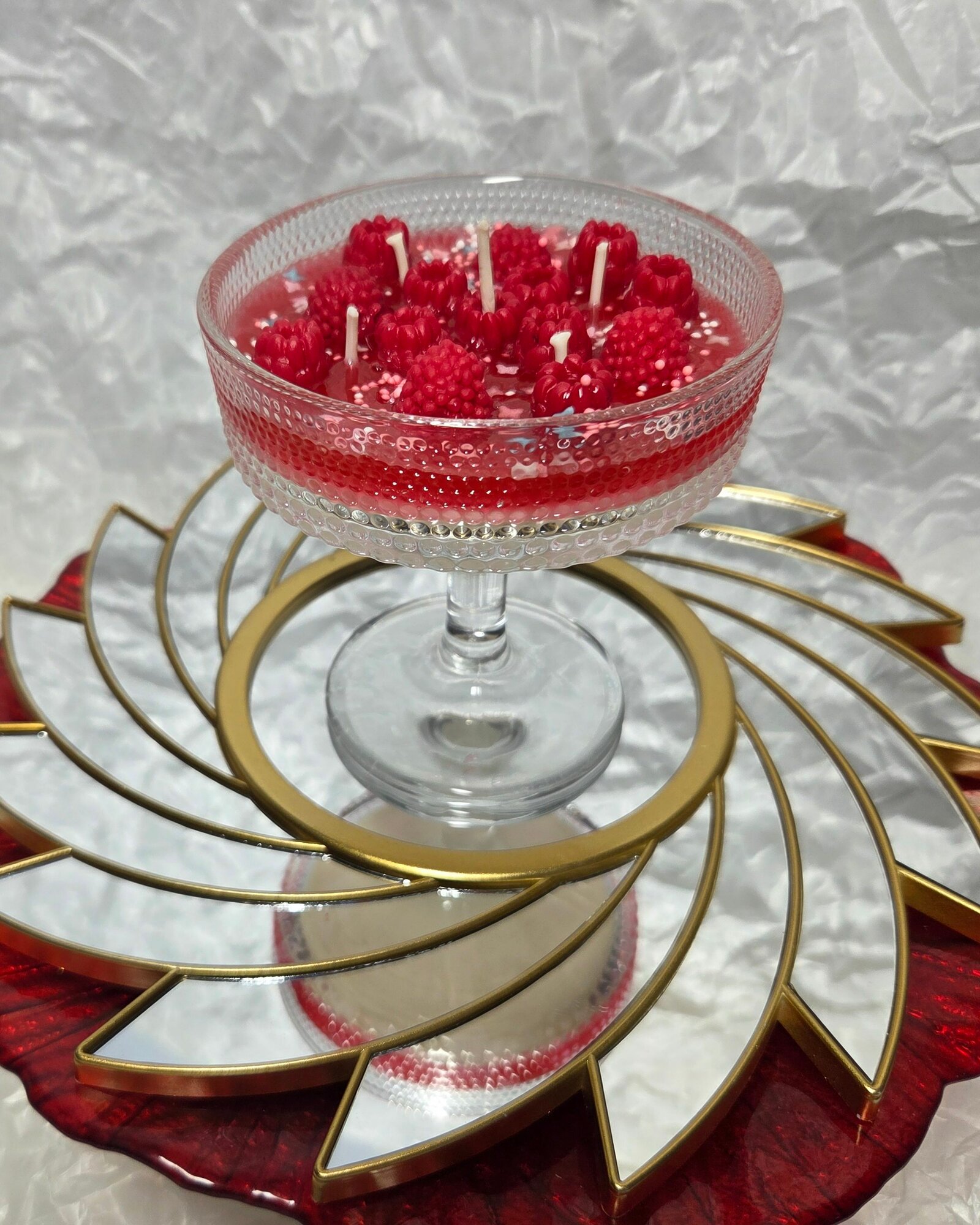 Свеча Десерт малиновый — фото 1