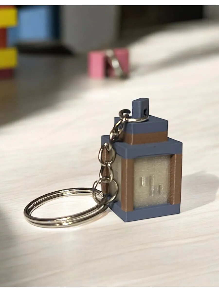 Брелок 3DESHKA, коричневый, зеленый — фото 1