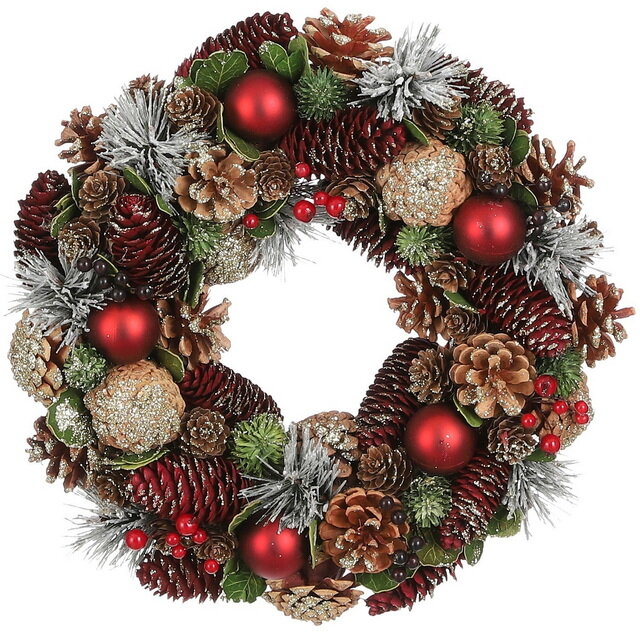 Новогодний венок из шишек Belper - Winter Symphony 34 см Edelman 1180494-1