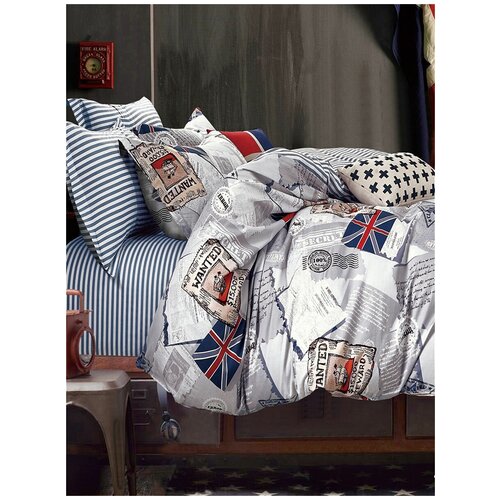 фото Постельное белье сказка "wanted/wanted (компаньон)" 2-спальный наволочка 70х70 см 2 шт простынь 240х215 см пододеяльник 175х215 см