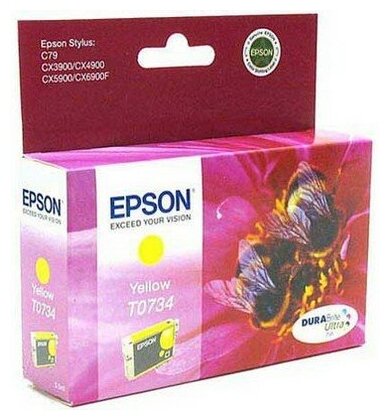 Картридж Epson T0734 (C13T07344A) (замена С13T10544A10) для Epson Stylus C110, C79, CX3900, CX4900, CX5900, CX6900F