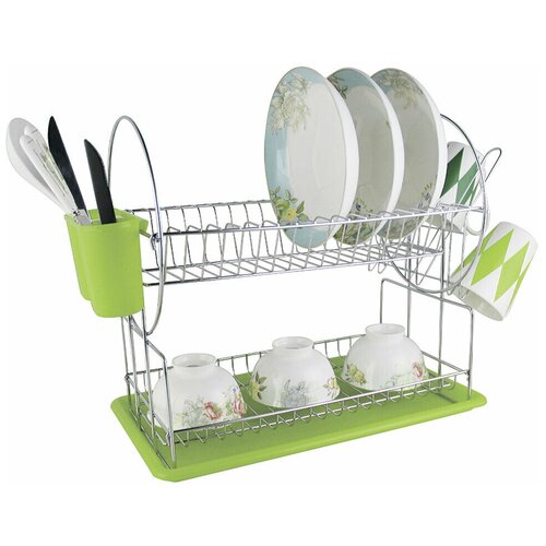 Кухонная принадлежность Zeidan Z-1171 зеленая Сушилка для посуды