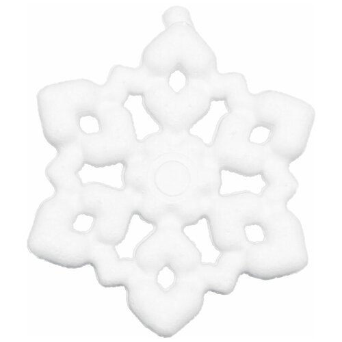 фото Заготовка для декорирования из пенопласта 'снежинка (подвеска)', h 8см 4 шт bovelacci