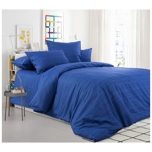 фото Постельное бельё синий агат, бязь (евро)н belissimo