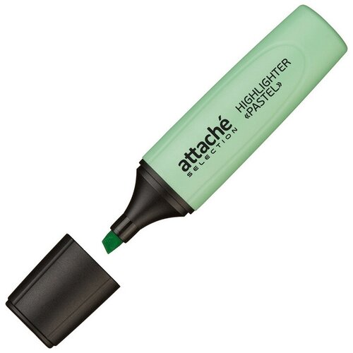 Маркер текстовыделитель Attache Selection Pastel 1-5 мм зеленый 1 шт.