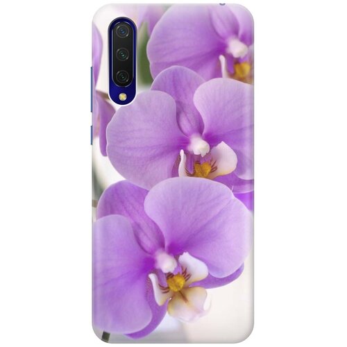 фото Ультратонкий силиконовый чехол-накладка для xiaomi mi 9 lite / cc9 с принтом "сиреневые орхидеи" gosso