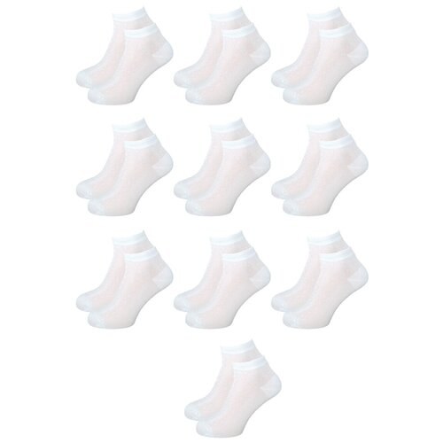 фото Мужские носки lorenzline, 10 пар, укороченные, антибактериальные свойства, размер 43/46, серый