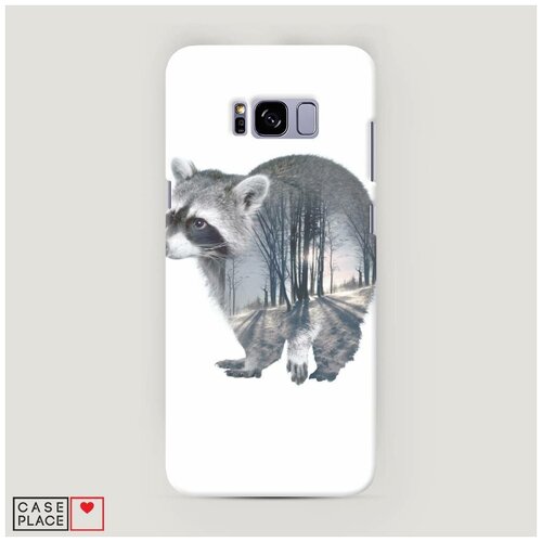 фото Чехол пластиковый samsung galaxy s8 plus енот и лес case place