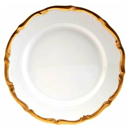 Тарелка 25 см 1 шт Porcelaine Czech Gold Hands 