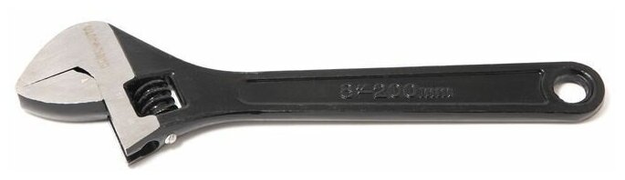 Ключ разводной Profi 8"-200мм (захват 0-25мм), на пластиковом держателе BaumAuto BM-649200