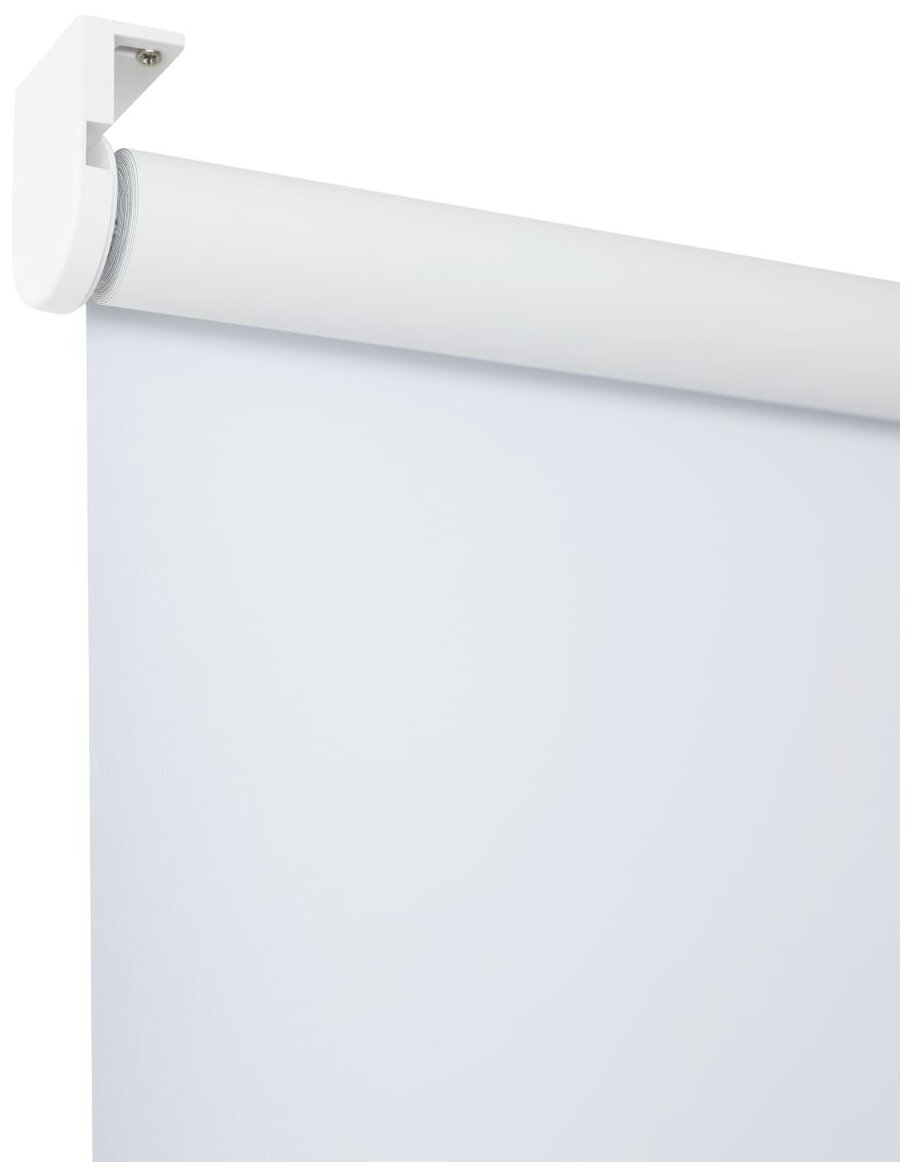 Штора рулонная блэкаут Inspire Santos 40x160 см белая - фотография № 5