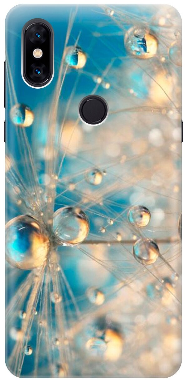 Силиконовый чехол Одуванчик в капельках на Xiaomi Mi Mix 3 / Сяоми Ми Микс 3