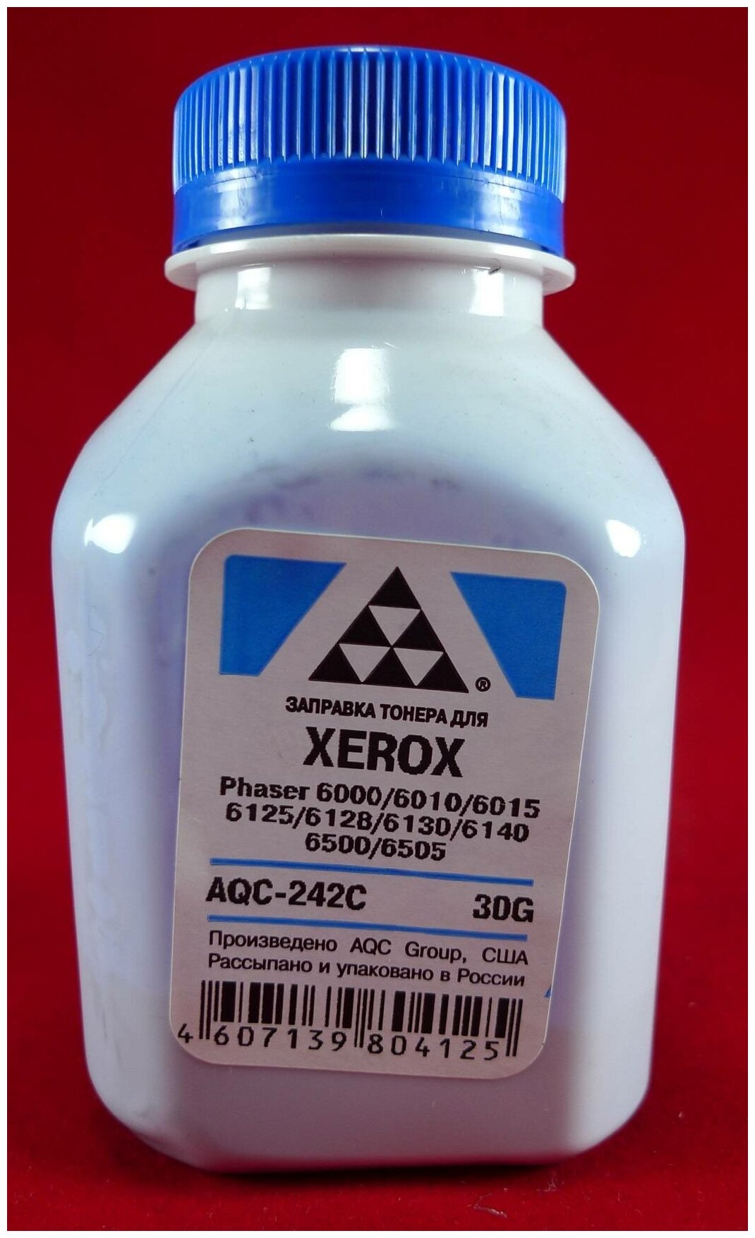 Тонер XEROX Phaser 6000 6010 6015 6125 6128 6130 6140 6500 6505 Xerox WorkCentre 6015 Cyan (фл. 30г) AQC {AQC-242C}