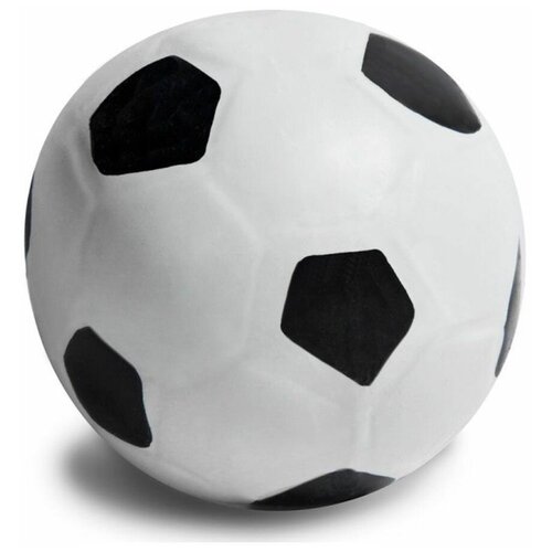 Игрушка для собак из латекса Мяч футбольный, d60мм, 1шт