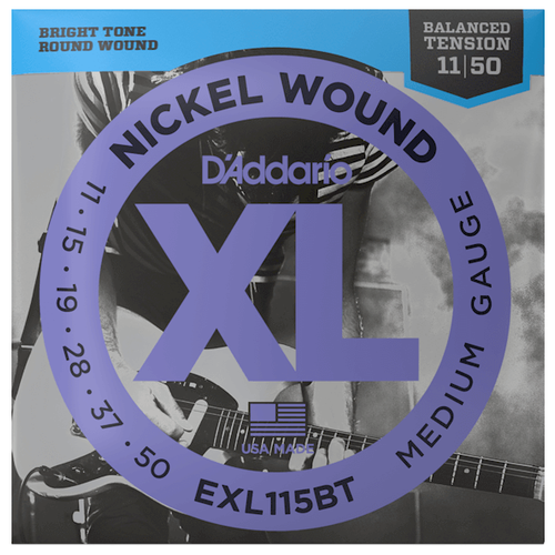 фото Струны для электрогитары d'addario exl115 bt