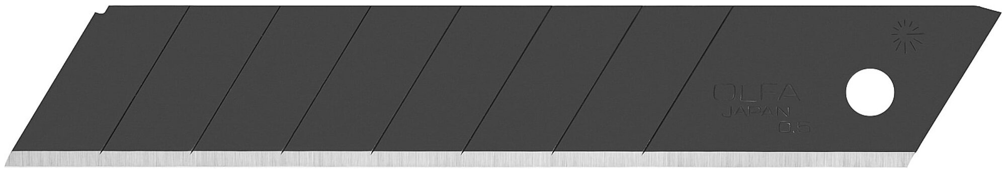 Лезвия OLFA сегментированные BLACK MAX 10 шт 18х100х0,5 мм - фото №4
