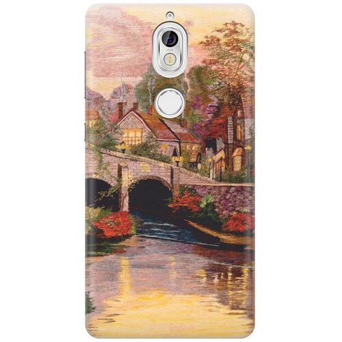 фото Re:pa накладка transparent для nokia 7 с принтом "вид на живописный мост"