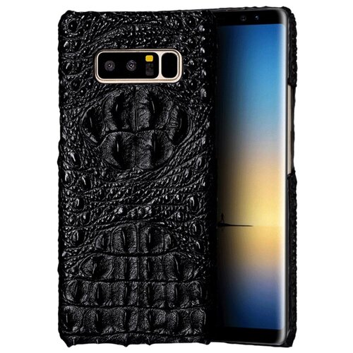 чехол mypads forever young для samsung galaxy note 8 sm n950 Чехол-накладка-бампер MyPads Premium для Samsung Galaxy Note 8 SM-N950 из натуральной кожи крокодила с тиснением экзотическая неповторимая фактура ручная работа черный