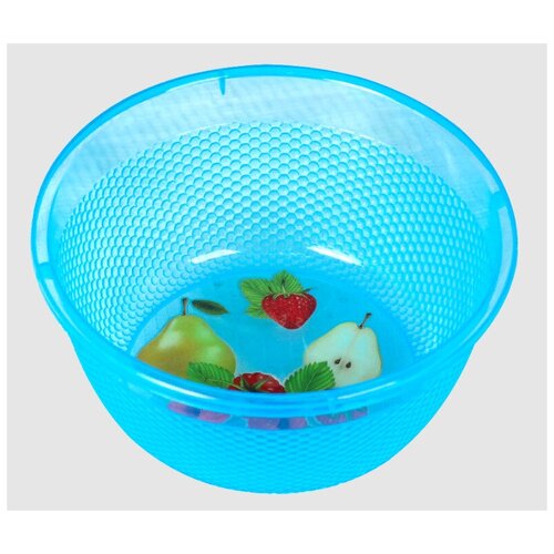 Чаша пластиковая, 1 шт, голубой, миска для мытья фруктов и овощей, контейнер для кухни, 5 л