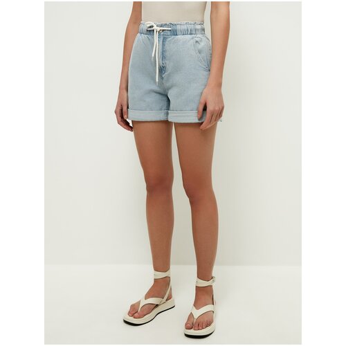фото Шорты джинсовые zarina женские 2266442742 ,цвет:ультра светлый индиго,размер:44
